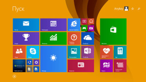 Меню "Старт" в Windows 8.1