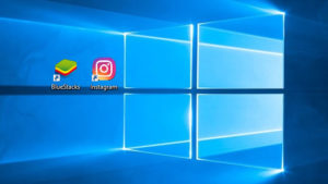 Иконка Instagram на рабочем столе Windows 10